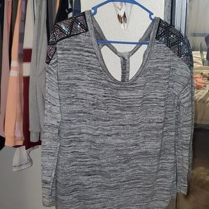 Long sleeve sweater blouse